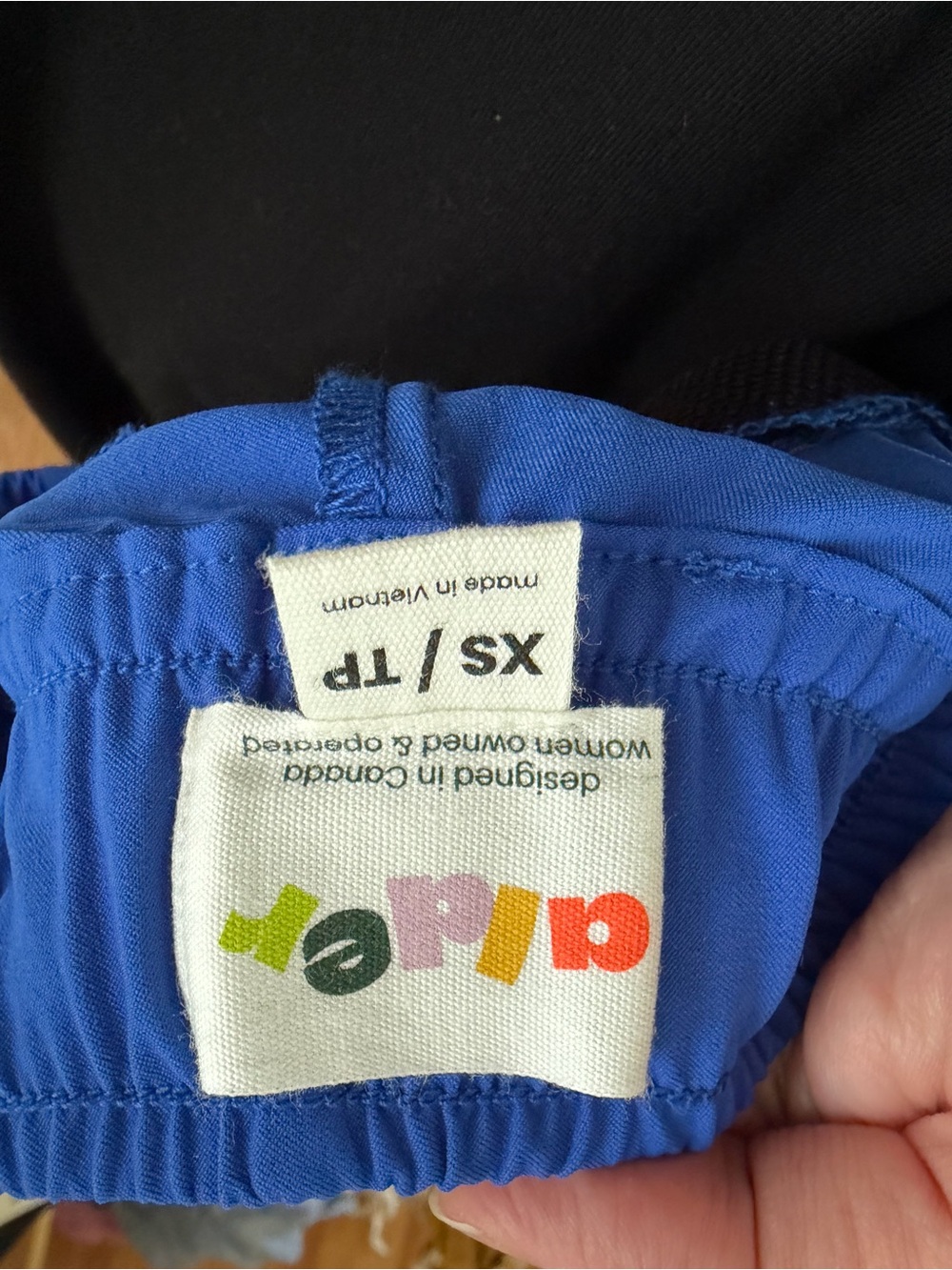 Womens Athletic Cargo Shorts in Bright Blue - Picture 5 of 5